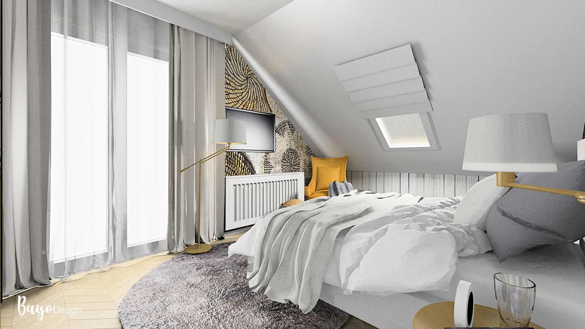 Bedroom with elements of Boho style/ House in	Accrington